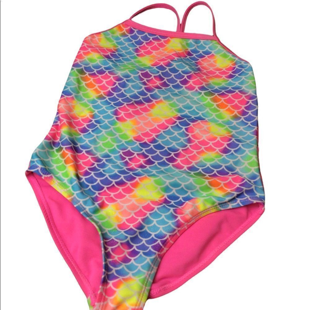 Wonder nation girls one piece bathing suit size 7/8